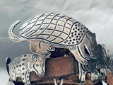 Animals Hand Carved Vintage Native American Navajo Sterling Silver Concho Belt-Nativo Arts