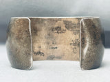 One Of The Most Unique Vintage Native American Navajo Morenci Turquoise Sterling Silver Bracelet-Nativo Arts
