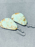 Native American Absolutely Beautiful Santo Domingo Royston Turquoise Sterling Silver Earrings-Nativo Arts