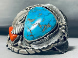 148 Grams Museum Worthy Vintage Native American Navajo Turquoise Sterling Silver Bracelet-Nativo Arts