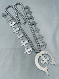 Astonishing Vintage Native American Navajo Handmade Sterling Silver Necklace-Nativo Arts