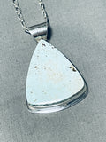 One Of The Best Native American Navajo Dry Creek Turquoise Sterling Silver Necklace-Nativo Arts