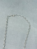 Magnificent Vintage Signed Native American Navajo Sterling Silver 14k Gold Necklace-Nativo Arts