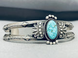 Kirby Nez Native American Navajo Carico Lake Turquoise Sterling Silver Bracelet-Nativo Arts