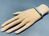 Marvelous Vintage Native American Zuni #8 Turquoise Mine Sterling Silver Bracelet-Nativo Arts