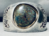 One Of The Best Vintage Native American Navajo Gilbert Turquoise Sterling Silver Bracelet-Nativo Arts