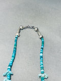 Native American Dropdead Fab Vintage Santo Domingo Spiderweb Heishi Sterling Silver Necklace-Nativo Arts