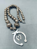 Fab Vintage Native American Navajo Hand Tooled Sterling Silver Graduating Necklace-Nativo Arts