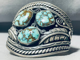 Indian Mountain Turquoise!! Vintage Native American Navajo Sterling Silver Bracelet Cuff-Nativo Arts