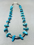 Astonishing Vintage Native American Navajo Turquoise Sterling Silver Necklace-Nativo Arts