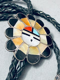 Vintage Native American Zuni Sleeping Beauty Turquoise Sterling Silver Bolo-Nativo Arts