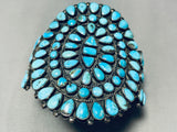 Important Victor Moses Begay Vintage Native American Navajo Turquoise Sterling Silver Bracelet-Nativo Arts