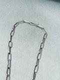 Native American Huge Vintage Navajo 4 Inch Tall Cross Turquoise Sterling Silver Necklace