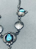 Jake Family Unique Vintage Native American Navajo Turquoise Sterling Silver Necklace-Nativo Arts