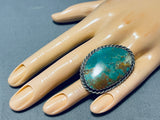 Gargantuan Viintage Native American Navajo Royston Turquoise Sterling Silver Ring-Nativo Arts