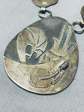 Important Walt Vandever Vintage Native American Navajo Sterling Silver Necklace-Nativo Arts