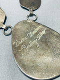 Important Walt Vandever Vintage Native American Navajo Sterling Silver Necklace-Nativo Arts