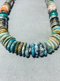 Tommy And Rose Singer Vintage Native American Navajo Turquoise Sterling Silver Necklace-Nativo Arts