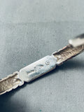 Important Chee Family Vintage Native American Navajo Turquoise Inlay Sterling Silver Bracelet-Nativo Arts