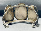 Opulent Vintage Native American Navajo #8 Turquoise Sterling Silver Bracelet-Nativo Arts
