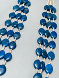 One Of The Best Ever Vintage Navajo Lapis Heishi Necklace-Nativo Arts