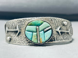 Impressive Vintage Native American Navajo Royston Turquoise Sterling Silver Bracelet-Nativo Arts