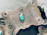Dropdead Gorgeous Vintage Native American Navajo Butterfly Sterling Silver Concho Belt-Nativo Arts