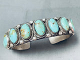 Astounding 84 Grams Vintage Native American Navajo Royston Turquoise Sterling Silver Bracelet-Nativo Arts