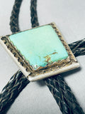 Superb Vintage Native American Navajo Royston Turquoise Sterling Silver Bolo-Nativo Arts