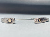 Someone Famous Vintage Southwest Sterling Silver Gold Bracelet-Nativo Arts