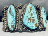 One Of The Best Ever Vintage Native American Navajo Turquoise Sterling Silver Bracelet-Nativo Arts