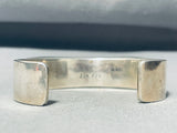 Chester Nez Vintage Native American Navajo Sterling Silver 3d Bracelet Cuff-Nativo Arts