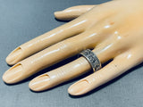 One Of A Kind Vintage Native American Navajo Sterling Silver Storyteller Ring-Nativo Arts