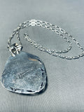 Green & Blue In Same Stone!!!! Very Rare Vintage Native American Navajo Sterling Silver Necklace-Nativo Arts
