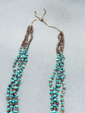 Gorgy Vintage Navajo Turquoise Heishi Necklace Old-Nativo Arts