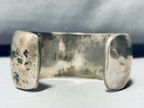 Fab!! Vintage Native American Navajo Gaspeite Sterling Silver Bracelet Cuff-Nativo Arts