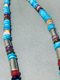 One Of The Best Vintage Native American Navajo Thomas Singer Sterling Silver Necklace-Nativo Arts