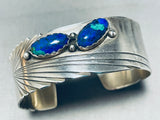 Rob Johnson Vintage Native American Navajo Sterling Silver Bracelet Cuff-Nativo Arts