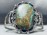 Towering Vintage Native American Navajo Royston Turquoise Sterling Silver Bracelet-Nativo Arts