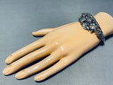 School Of Fish!! Vintage Sterling Silver Detailed Bracelet Cuff-Nativo Arts