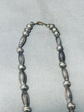Bluejay Charley Bowie Vintage Native American Navajo Turquoise Sterling Silver Necklace-Nativo Arts