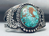One Of The Best Ever Vintage Native American Navajo Spiderweb Turquoise Sterling Silver Bracelet-Nativo Arts