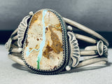 Native American Landoll Benally Royston Turquoise Sterling Silver Bracelet-Nativo Arts