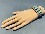 Stunning Vintage Native American Navajo 7 Royston Turquoise Sterling Silver Bracelet-Nativo Arts