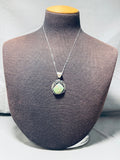 Beautiful Vintage Native American Navajo Damale Turquoise Sterling Silver Necklace-Nativo Arts