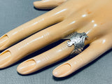 Important Vintage Native American Navajo Sterling Silver Eagle Ring-Nativo Arts