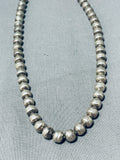 Sensational Vintage Native American Navajo Sterling Silver Necklace-Nativo Arts