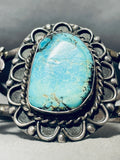 Pedals Of Turquoise Leaf Vintage Native American Navajo Sterling Silver Bracelet-Nativo Arts