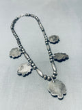 Exceptional Vintage Native American Navajo Bisbee+ Turquoise Sterling Silver Necklace-Nativo Arts