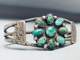 One Of The Best Vintage Native American Navajo Cerrillos Turquoise Sterling Silver Bracelet-Nativo Arts